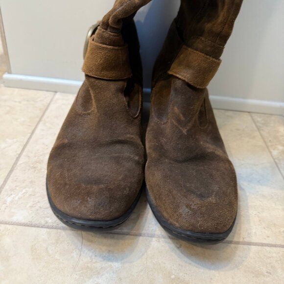 Born Kylli Distressed Brown Suede Riding Boots, Size 9M - Picture 10 of 14